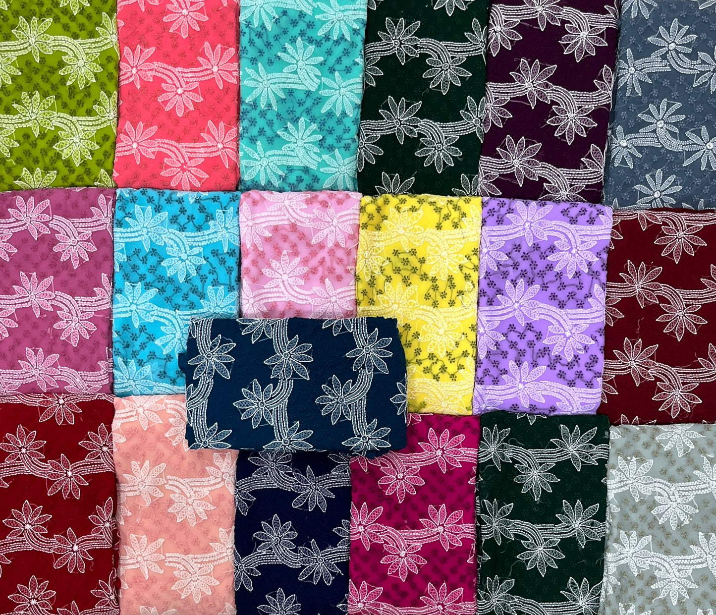 Pure Georgette Chikankari Work Saree.