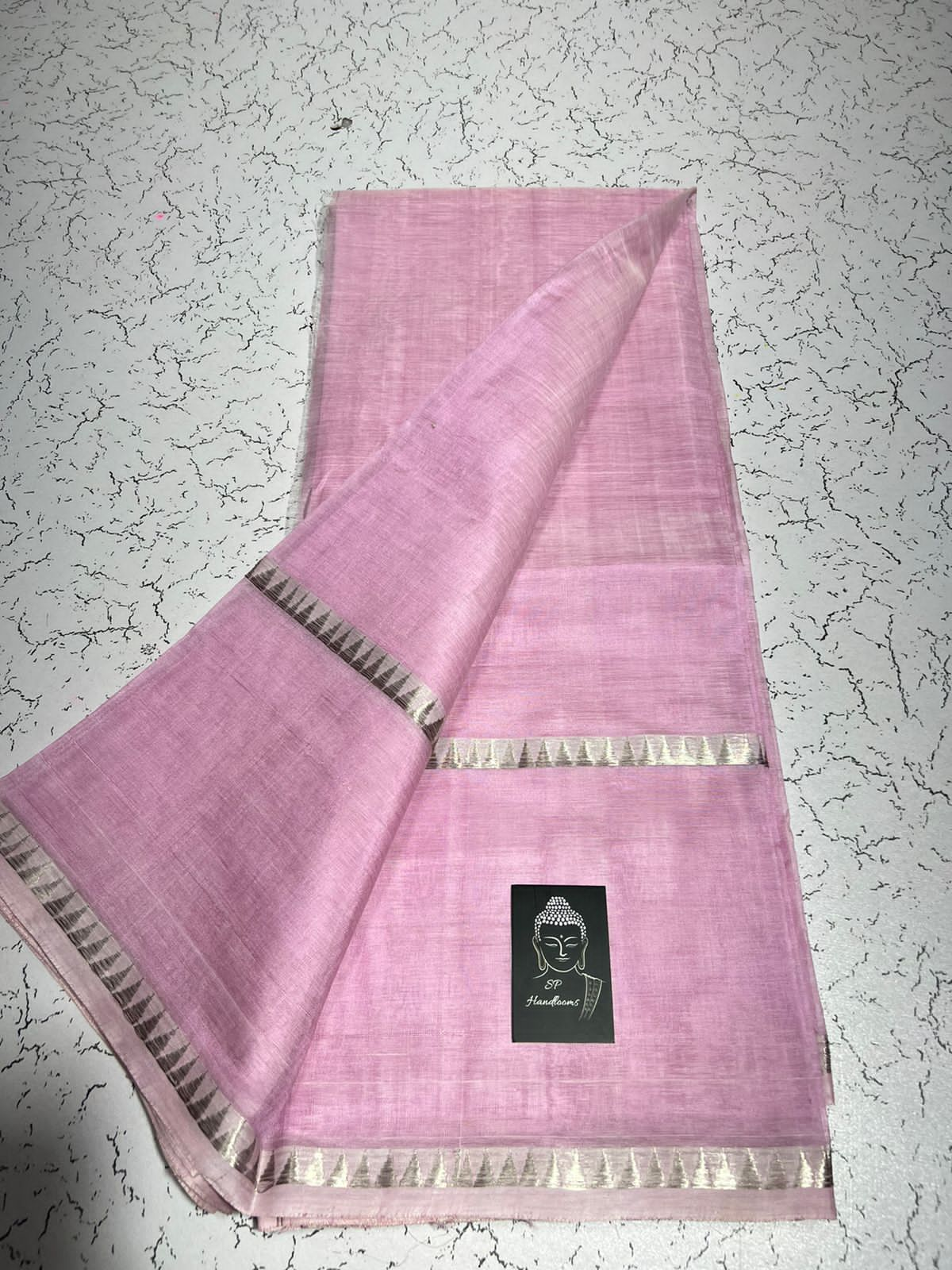 Pure Cotton Silk Mangalagiri Saree With Running Blouse .