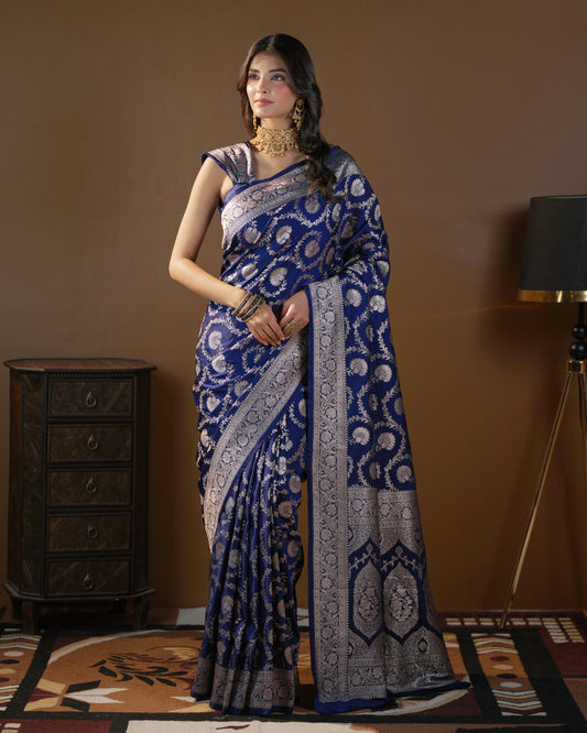 Banarasi Mashru Silk Saree With Zari work