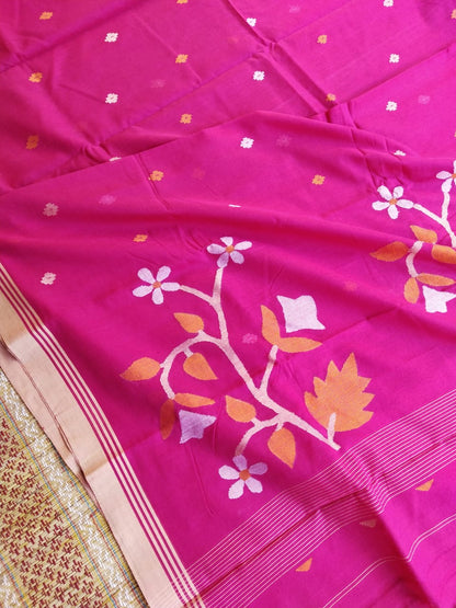 Pure Cotton Jamdani Saree