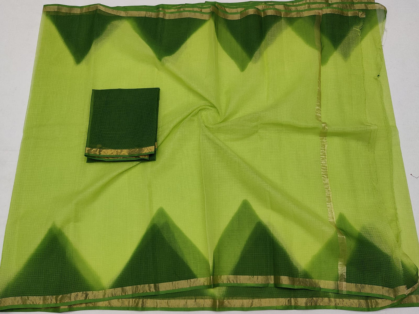 Beautiful Pure Cotton Kota Doria Multi Dye Saree