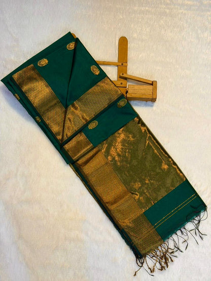 Pure Maheshwari Handloom Silk Saree.