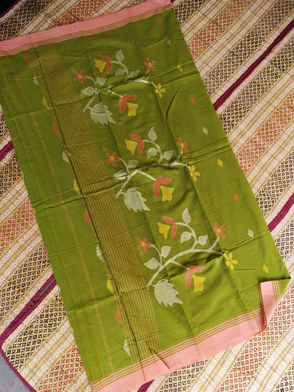 Pure Cotton Jamdani Saree