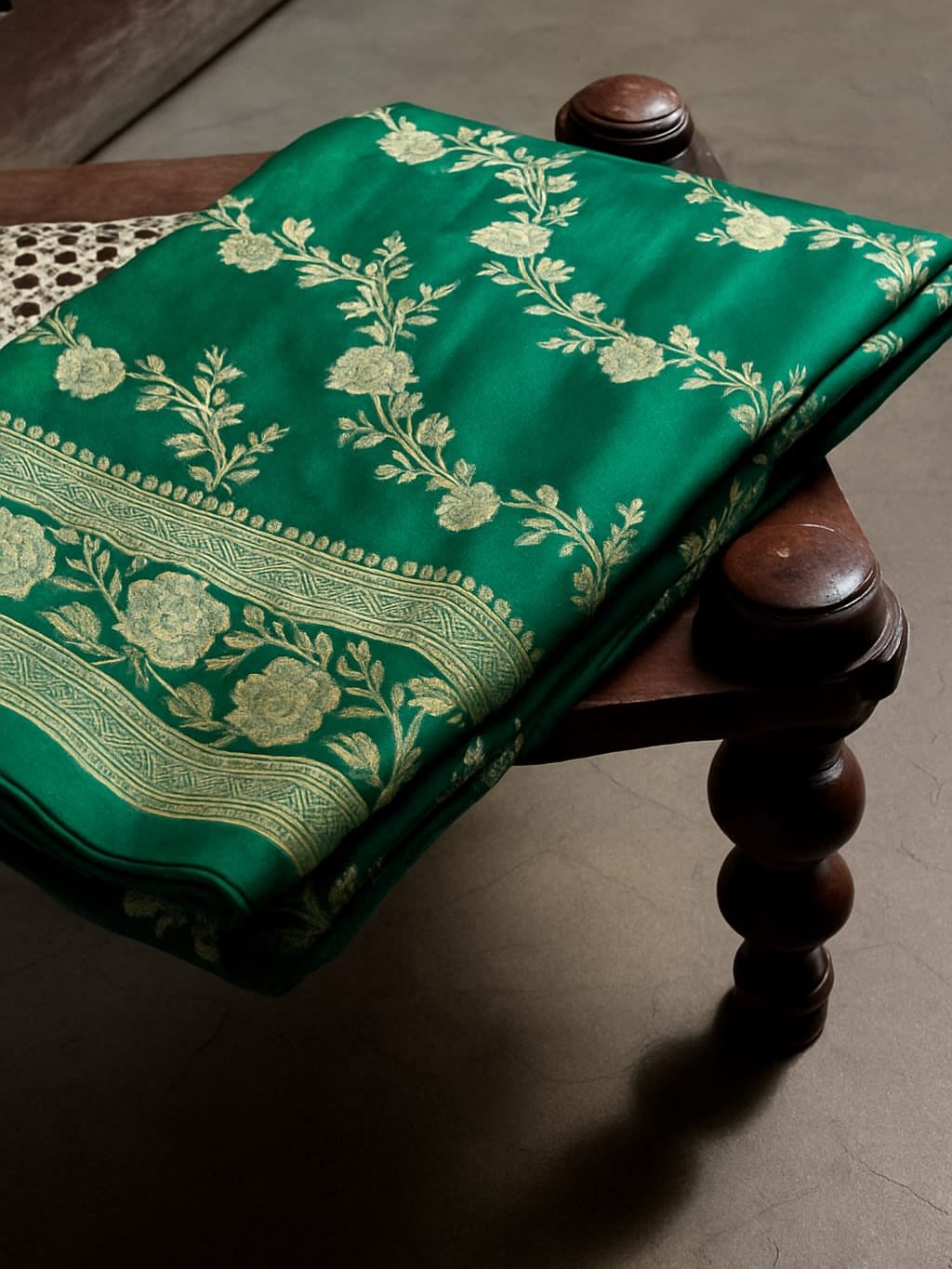 Banarasi Mashru Silk Resham zari Work Saree.