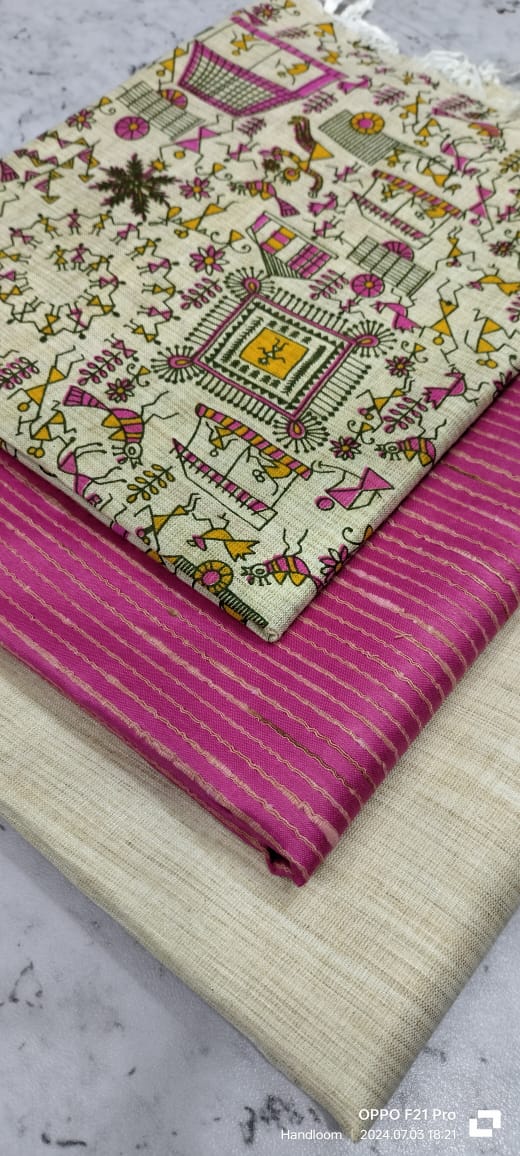 Madhubani Khaddi Cotton Printed Unstitched Suits