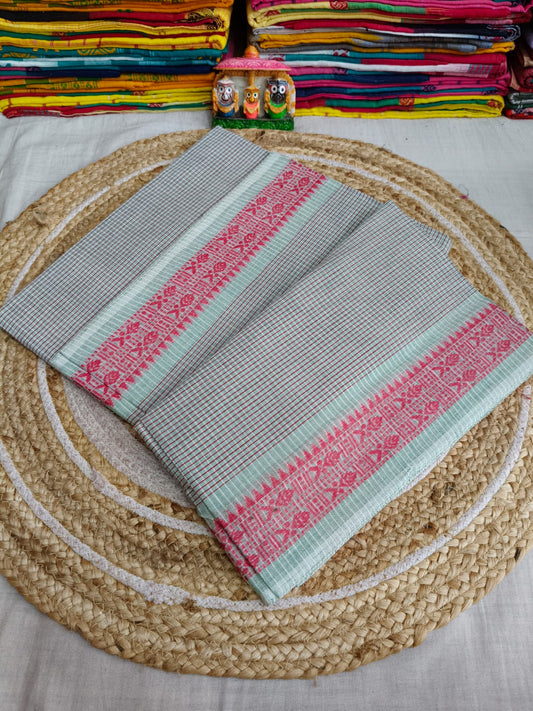 Pure Cotton Saree with Blouse.