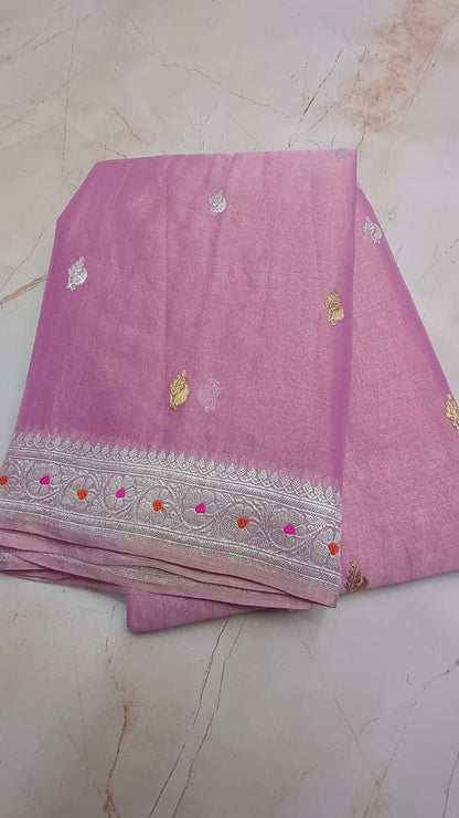 Pure Banarasi Handloom Tissue Silk Saree