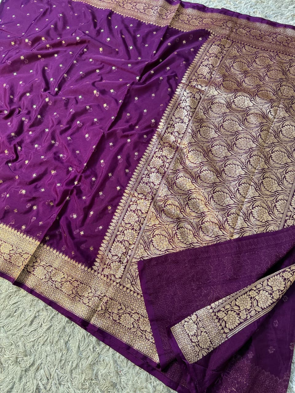 Banarasi Georgette Silk Saree With Blouse.
