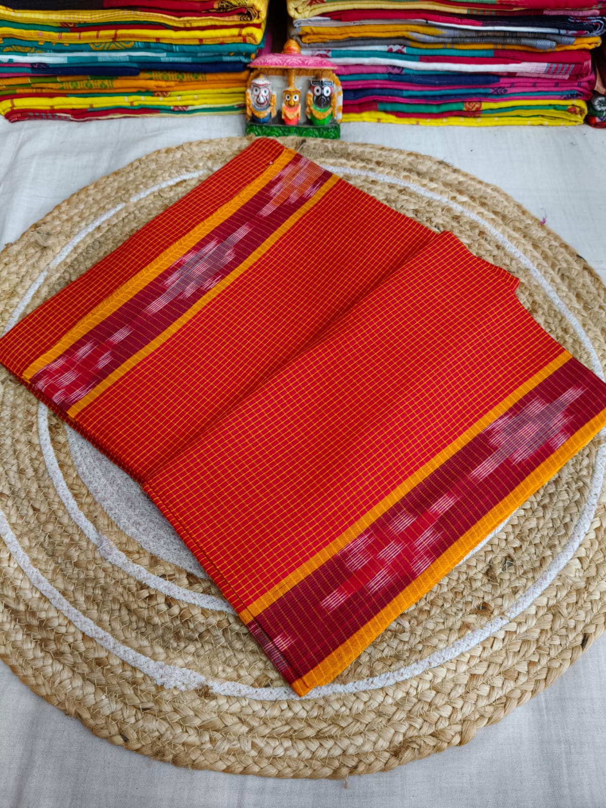 Pure Cotton Saree with Blouse.