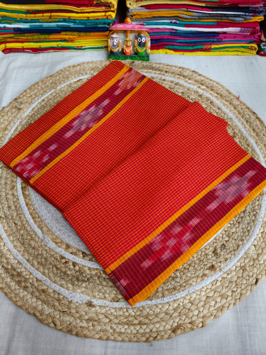 Pure Cotton Saree with Blouse.