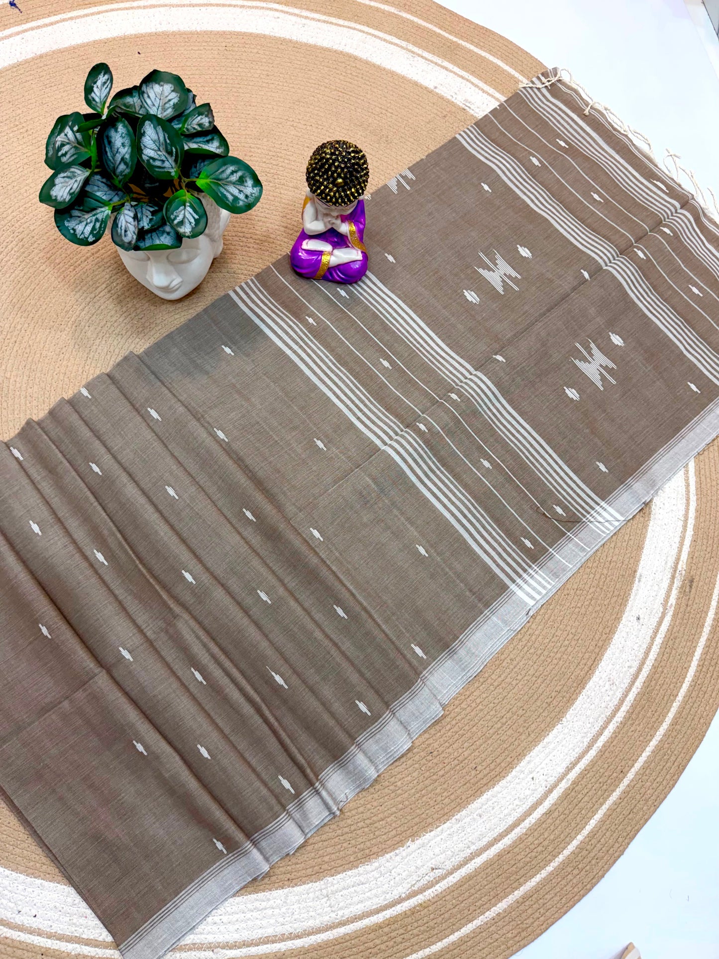 Pure Cotton Saree with Blouse.