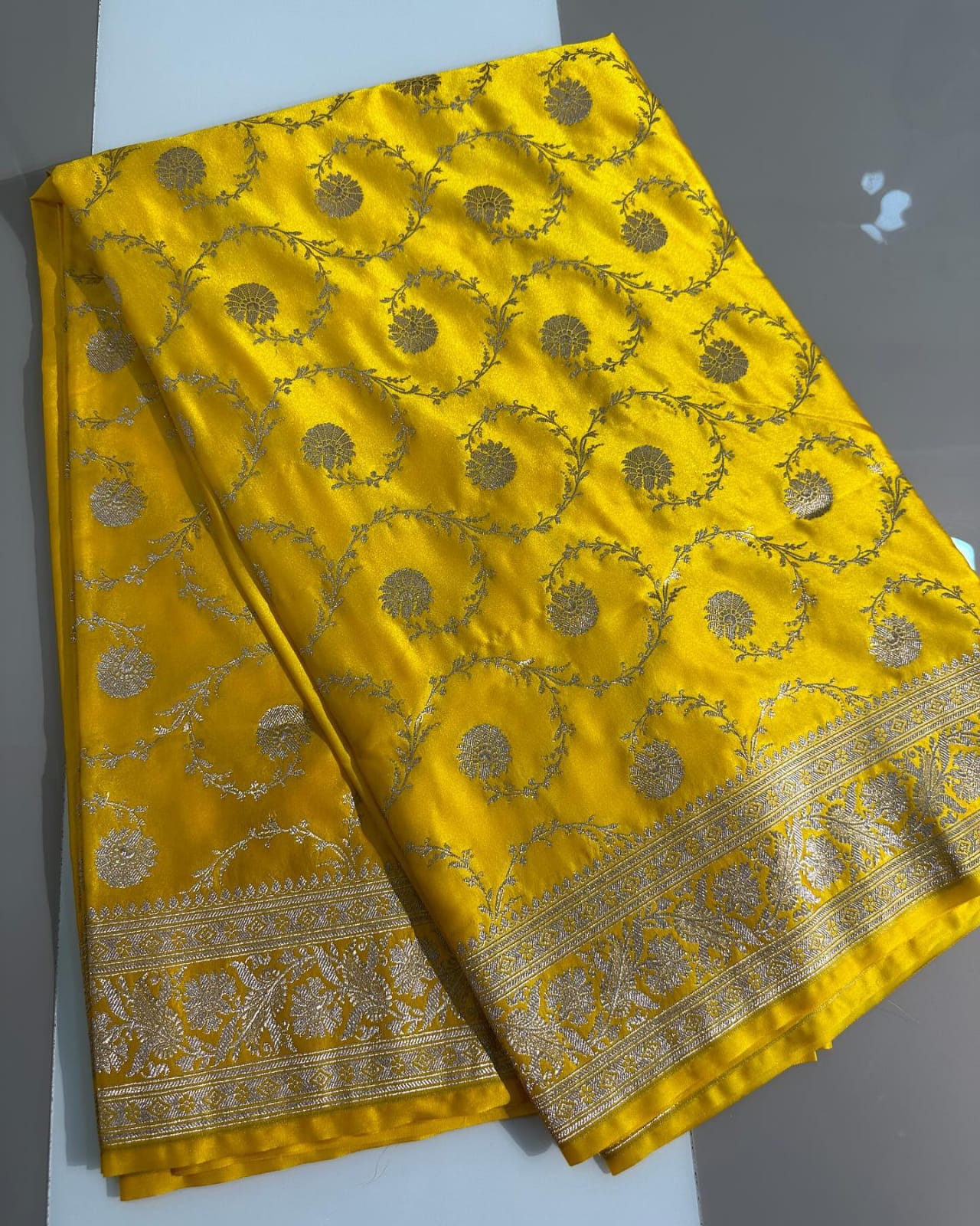 Banarasi Mashru Silk Saree With Zari work