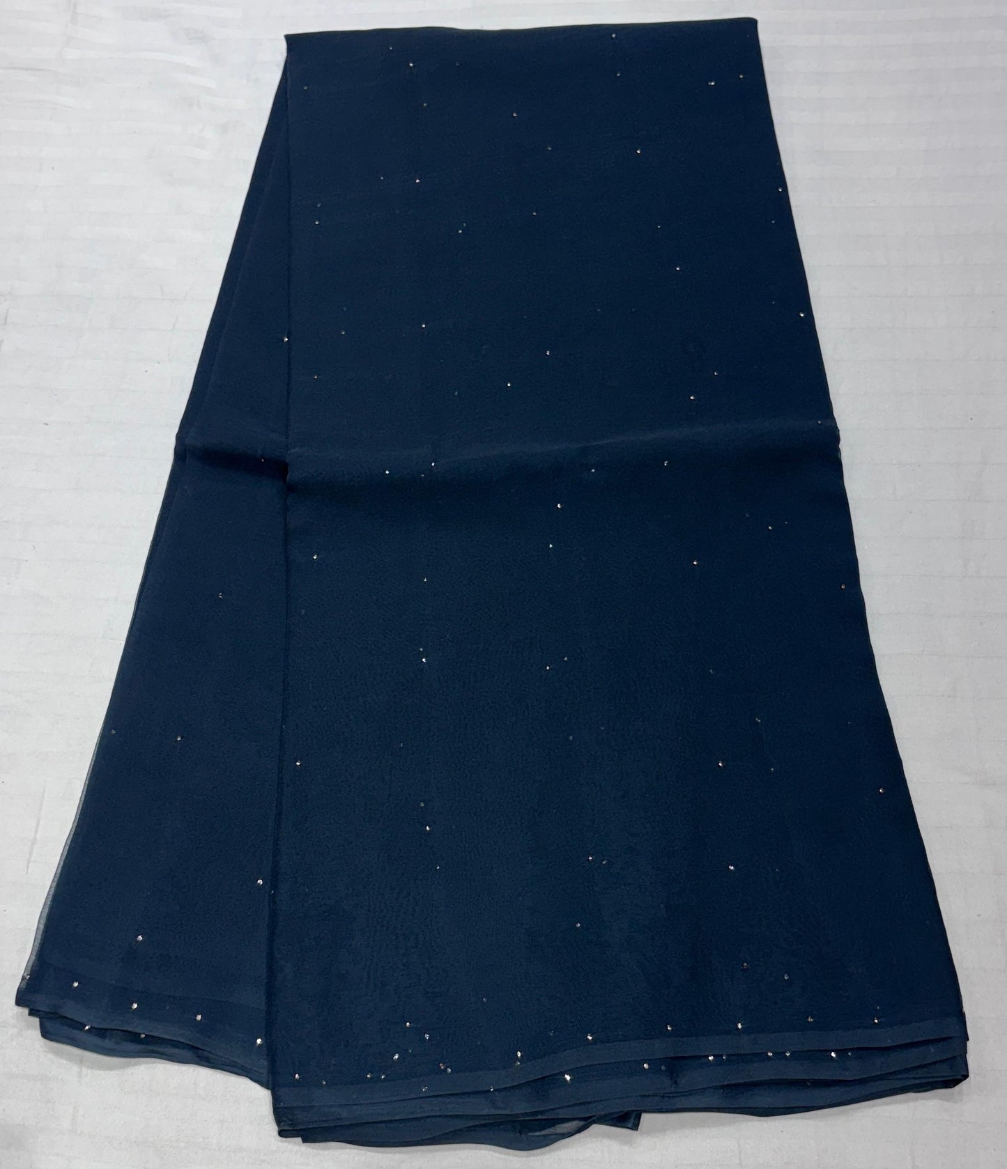 Pure Diamond Chiffon Mukaish Work Saree