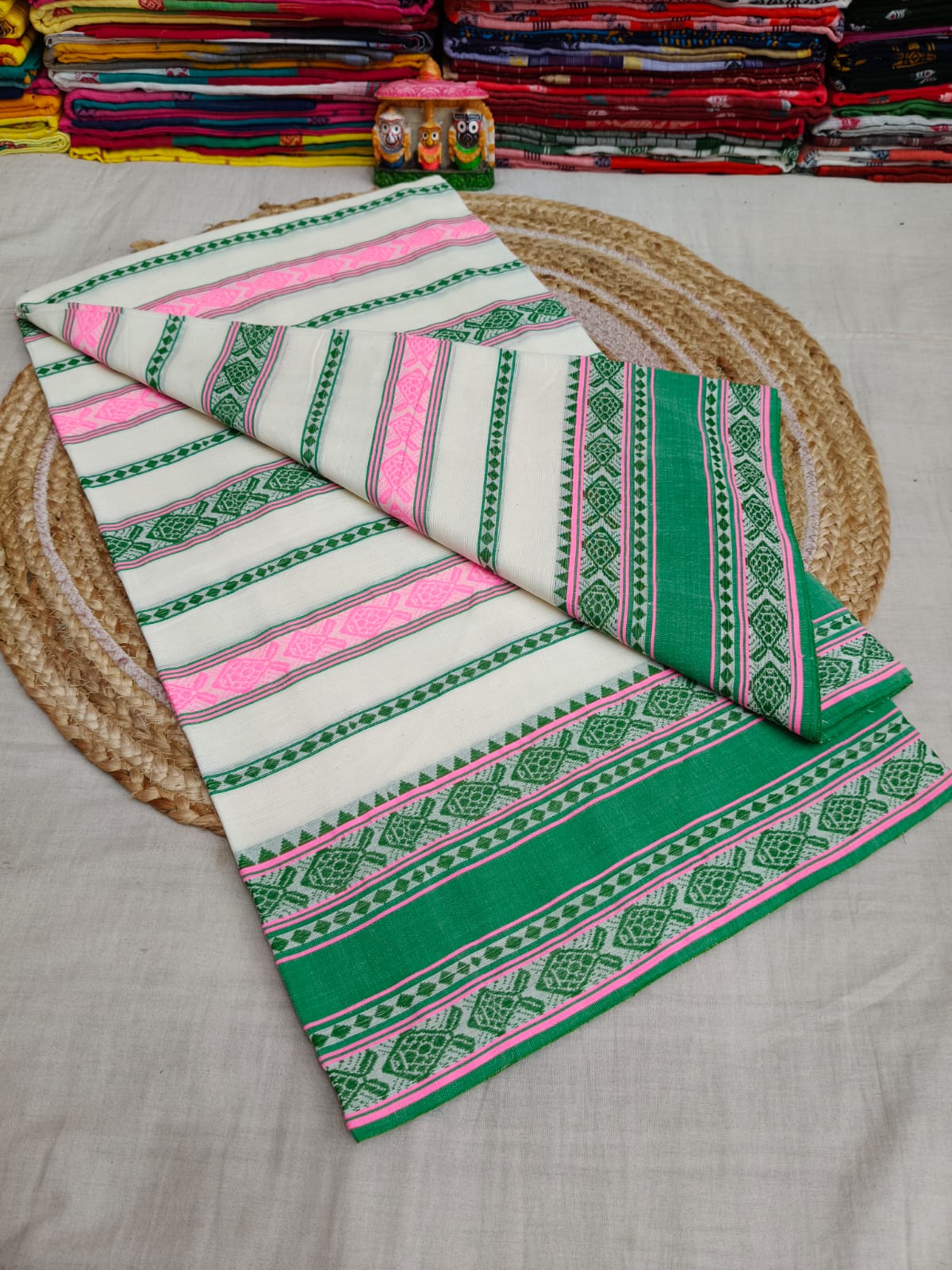 Pure Cotton Saree with Blouse.