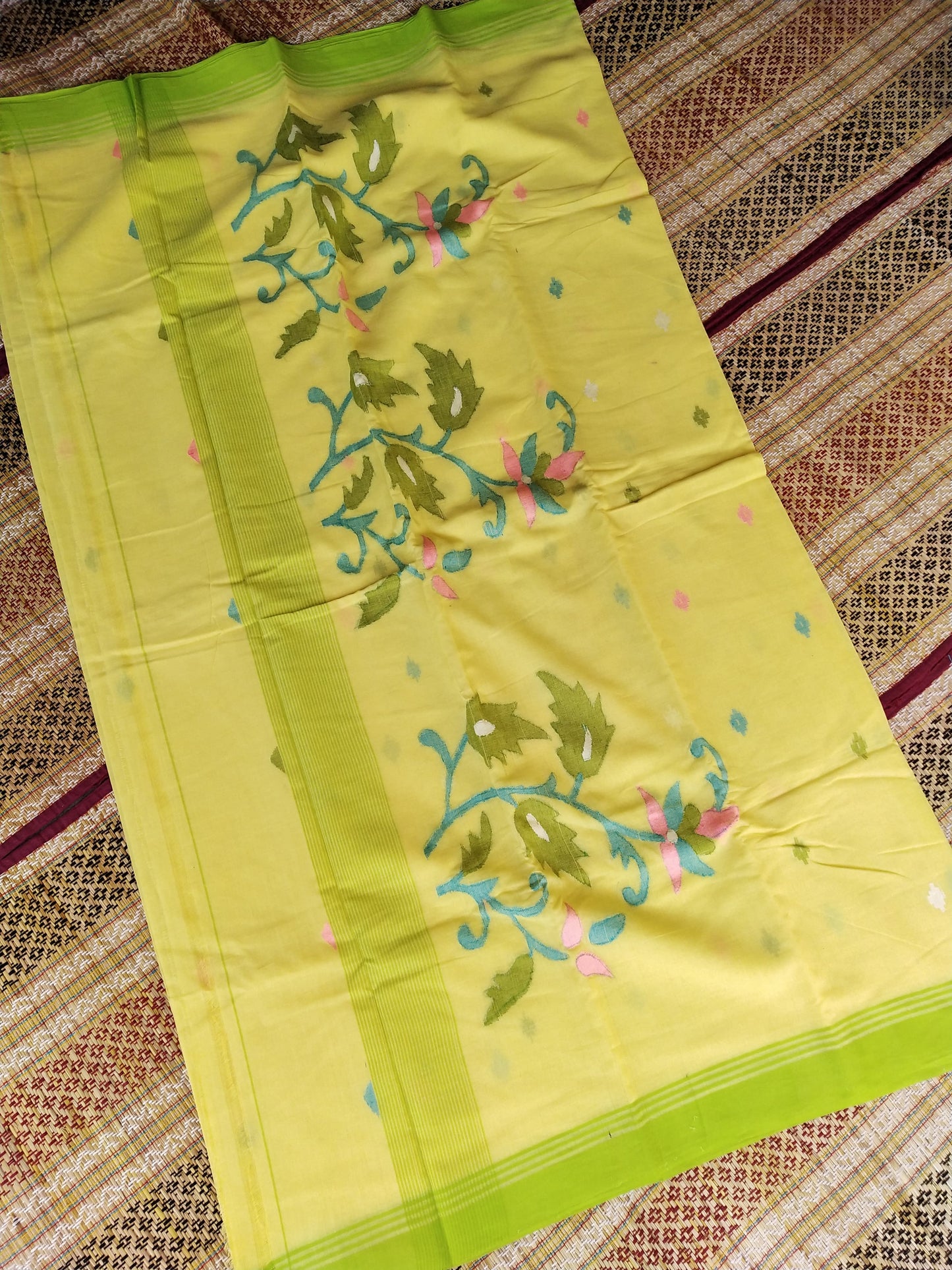 Pure Cotton Jamdani Saree