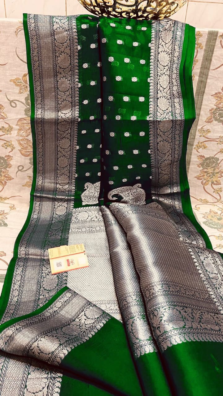 Banarasi Kora Organza Silk Saree.