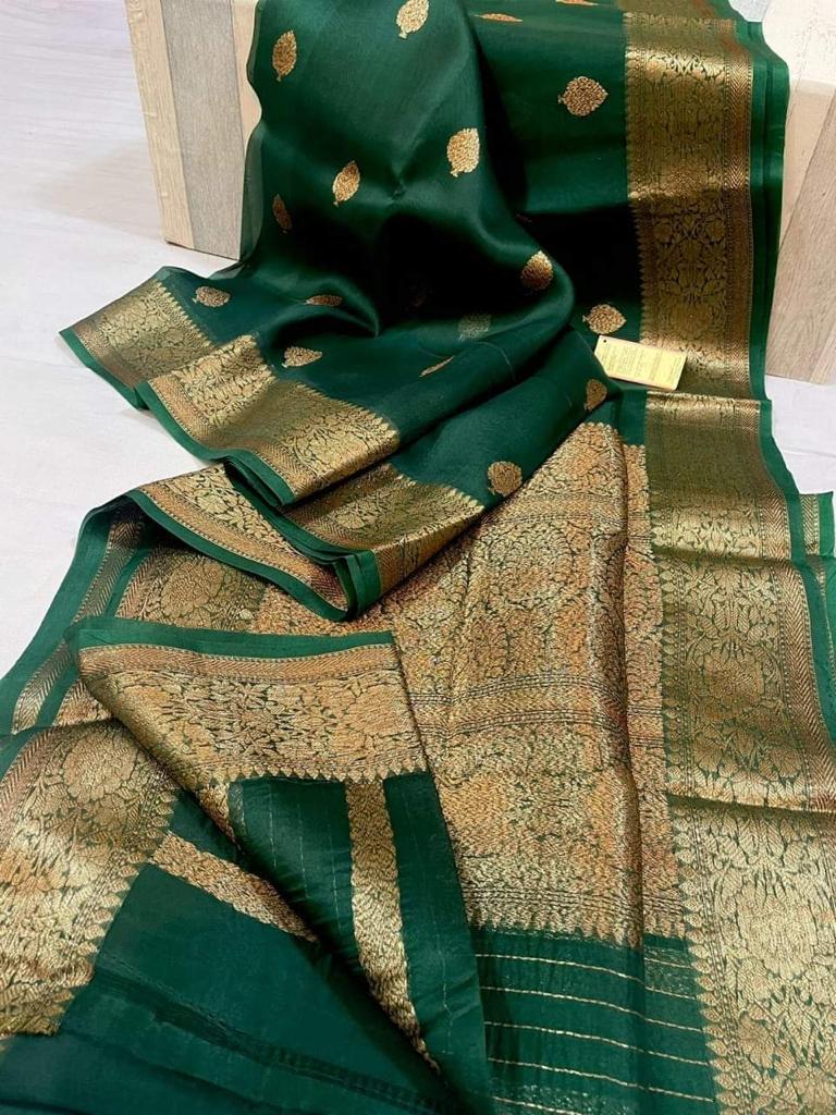 Banarasi Kora Organza Silk Saree.