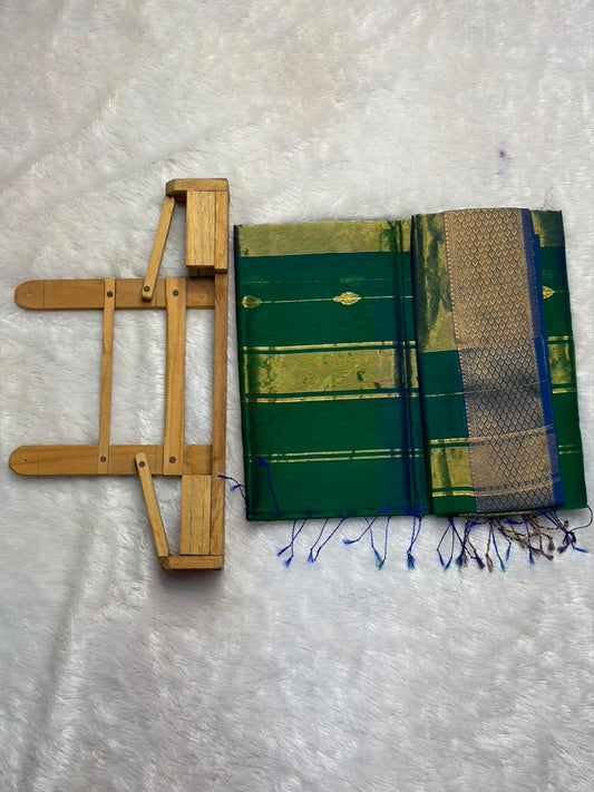 Pure Maheshwari Handloom Silk Saree.