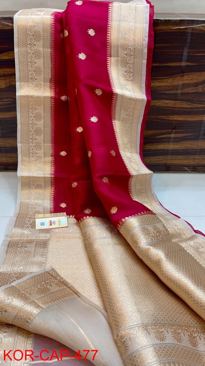 Banarasi Kora Organza Silk Saree.
