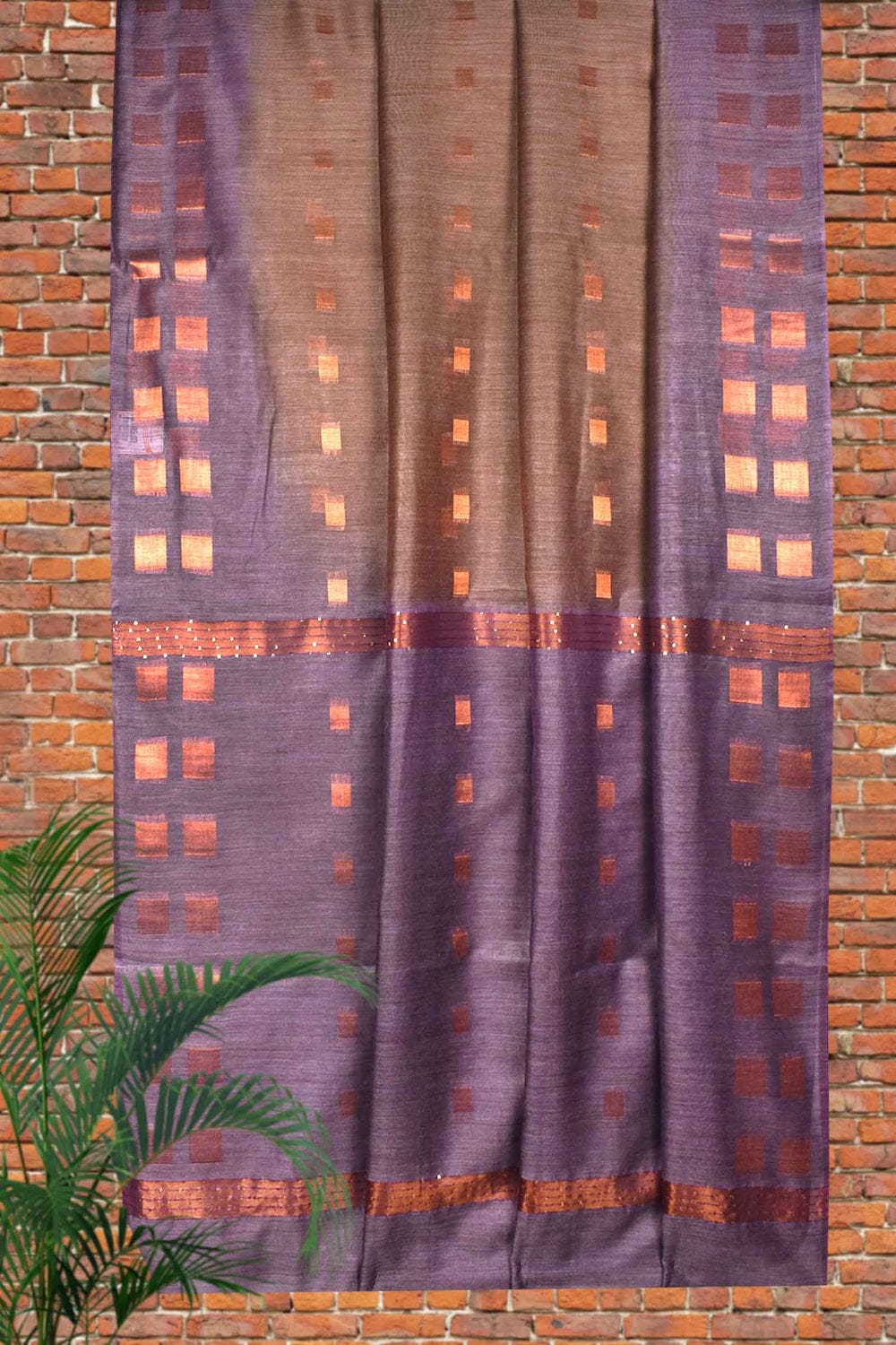 Bhagalpuri Cotton Self zari weaving Saree