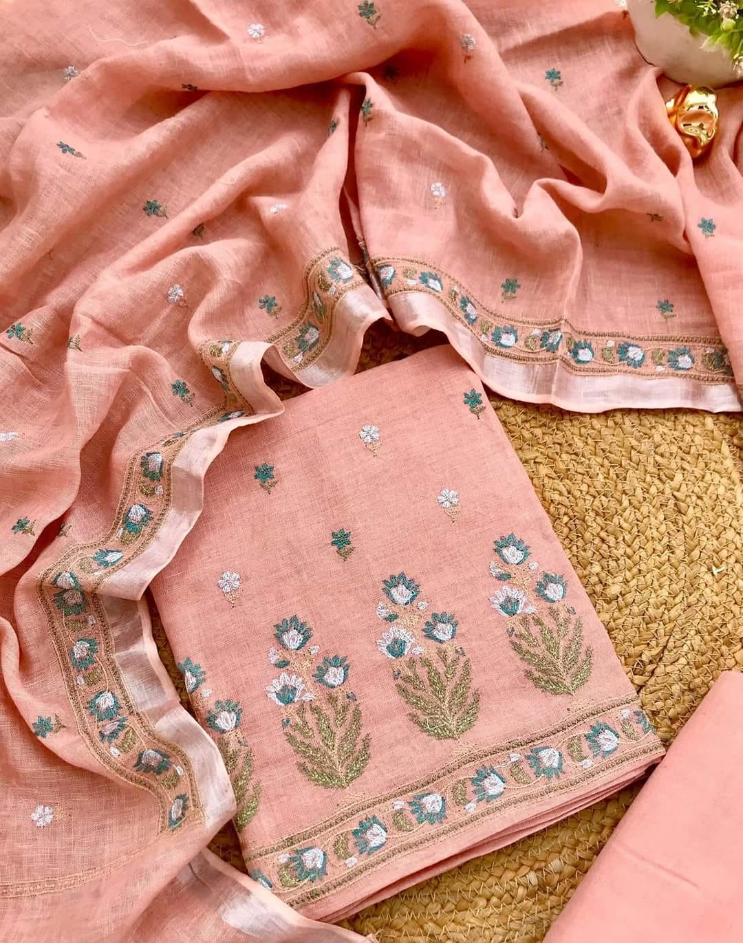 Bhagalpuri Khaddi Cotton Unstitched Suits