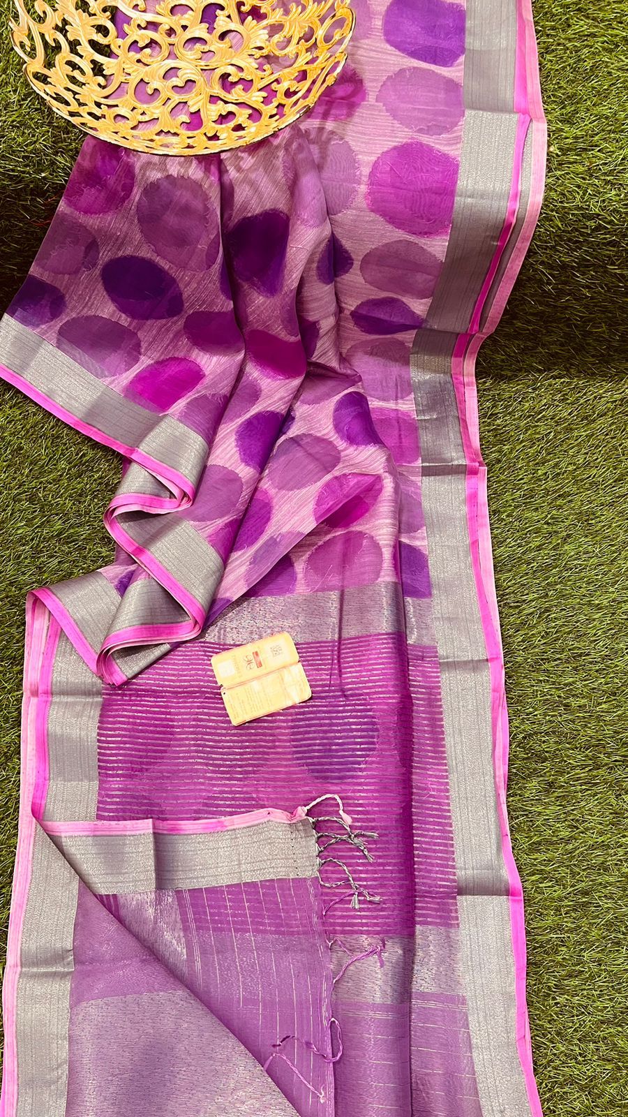 Pure Banarasi Handloom Dupion Silk Saree