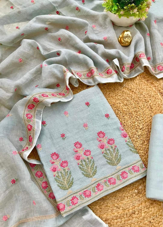 Bhagalpuri Khaddi Cotton Unstitched Suits