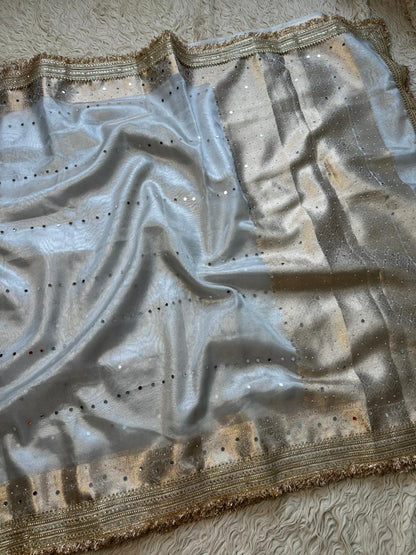 Banarasi maharani  tissue in daimond avtar saree.