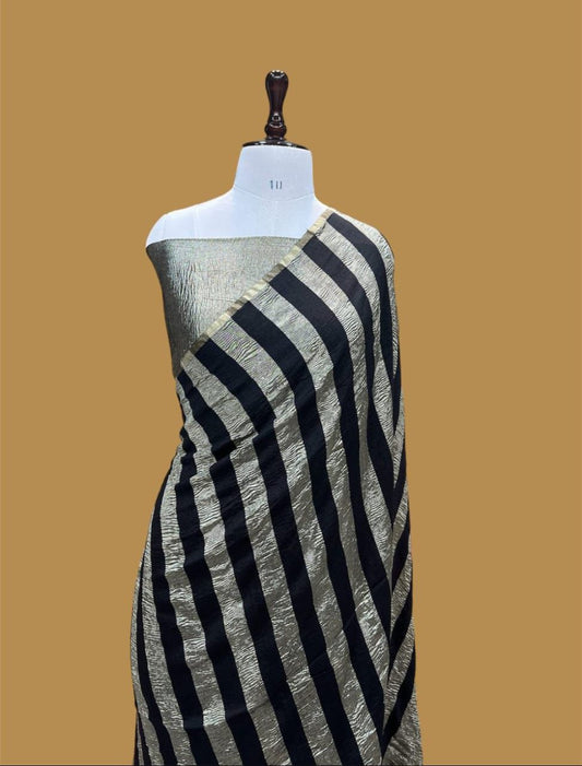 Pure Banarasi Handloom Munga Silk Saree.