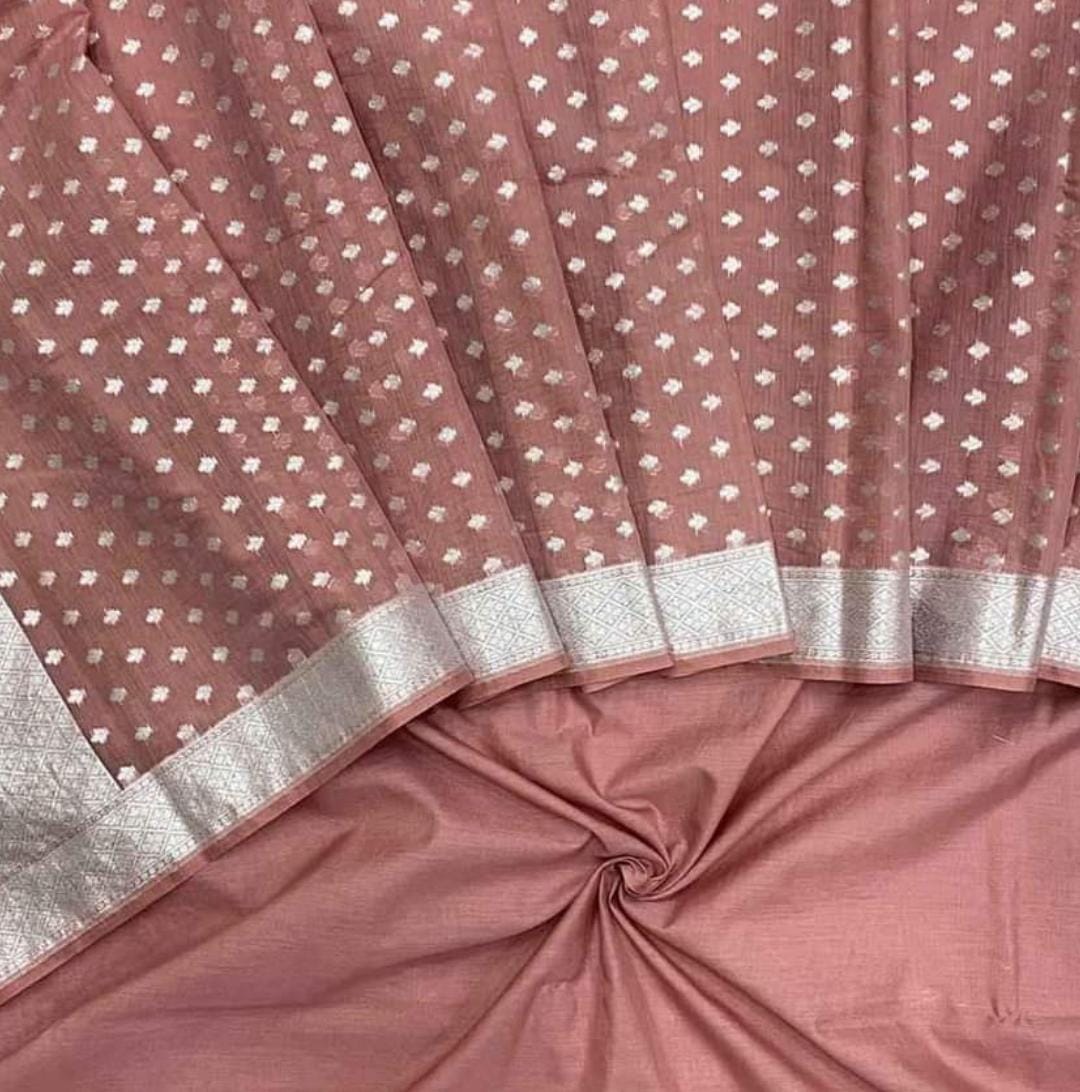 Banarasi Chanderi Silk Unstitched Suit