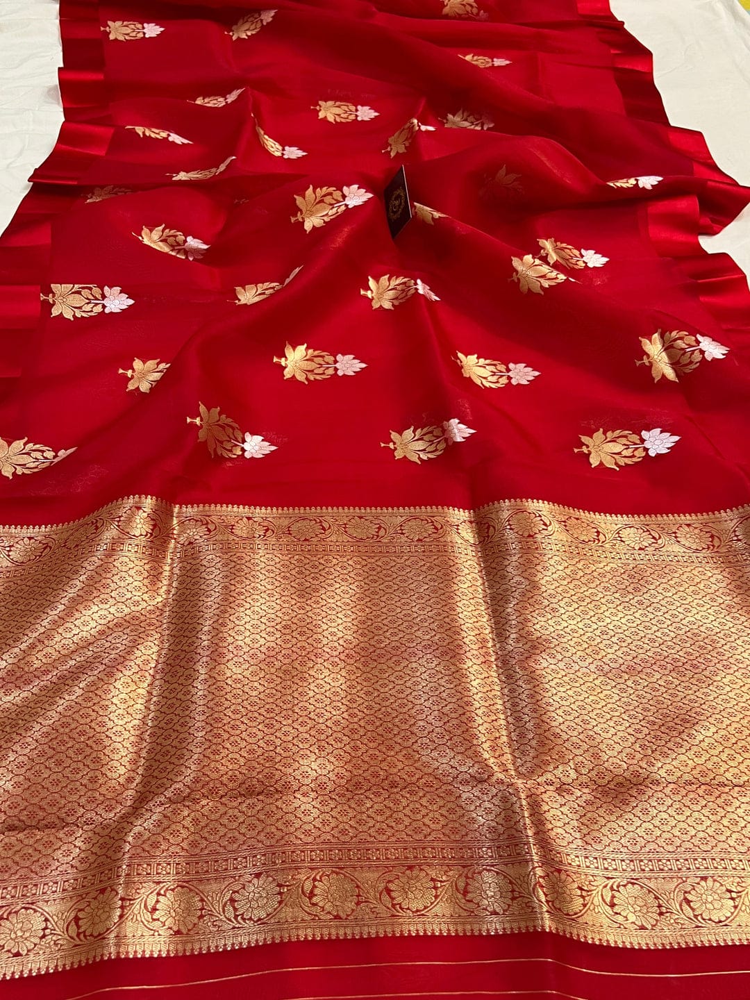 Banarasi Kora Organza Silk Saree