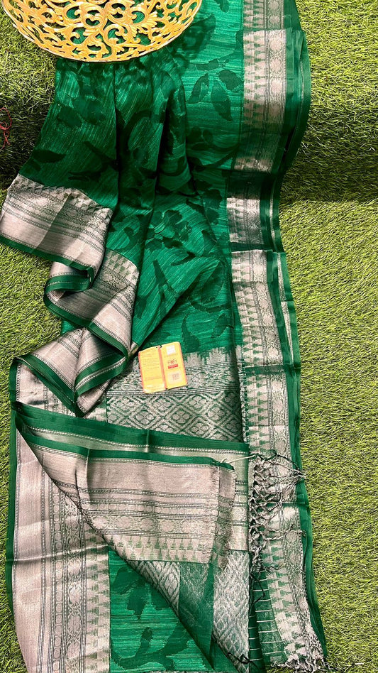 Pure Banarasi Handloom Dupion Silk Saree