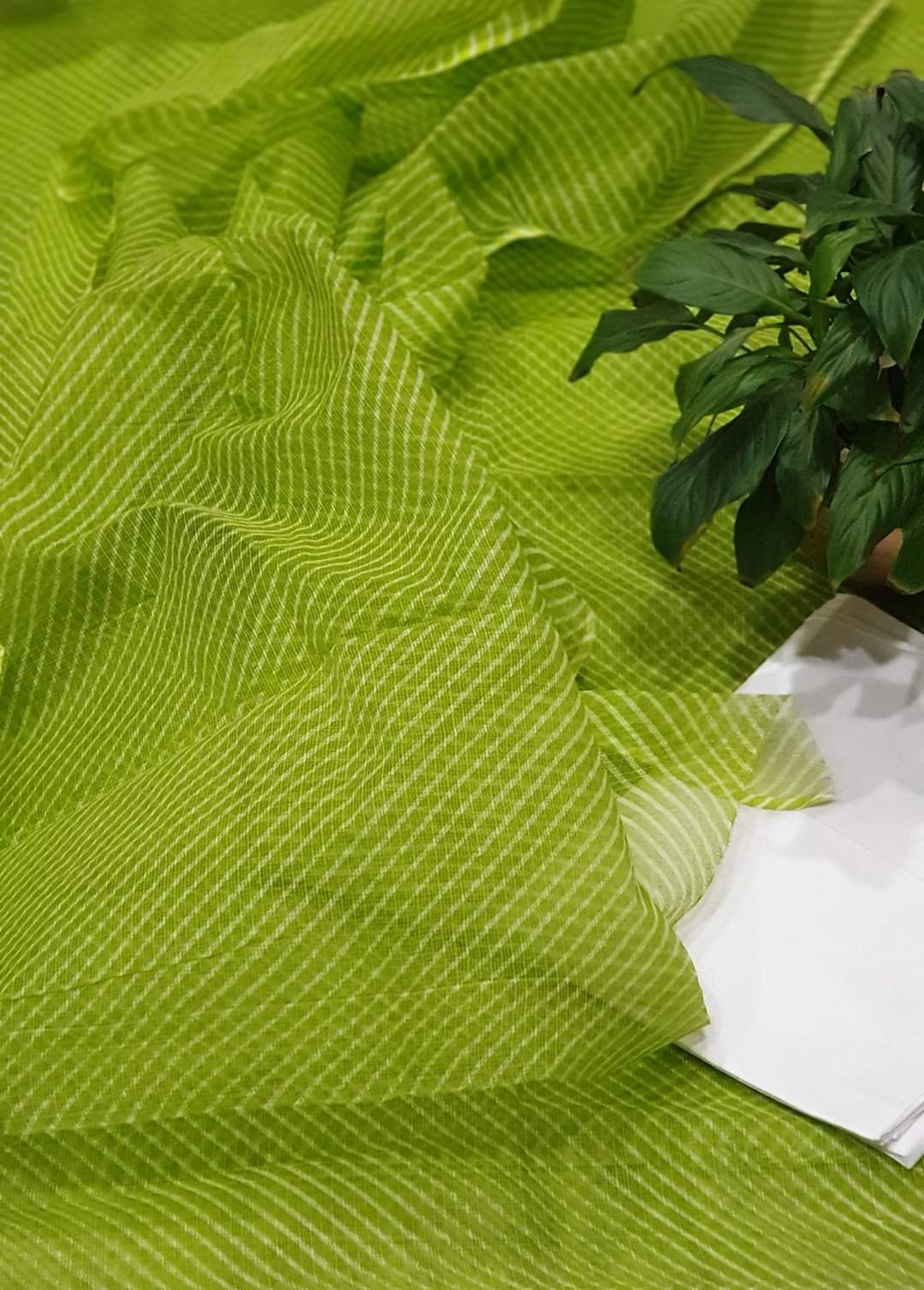 Pure Kota Doriya Leheriya Printed Unstitched Suits