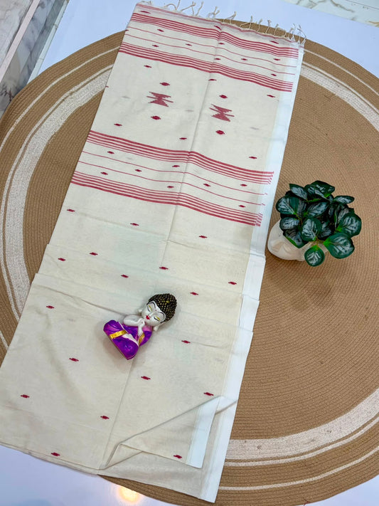 Pure Cotton Saree with Blouse.