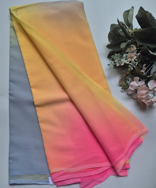 Pure Diamond Chiffon Saree.