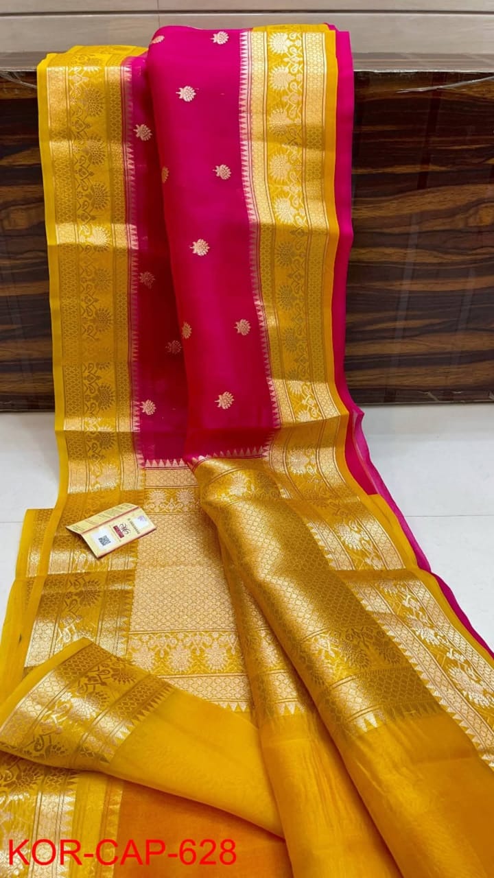Banarasi Kora Organza Silk Saree.