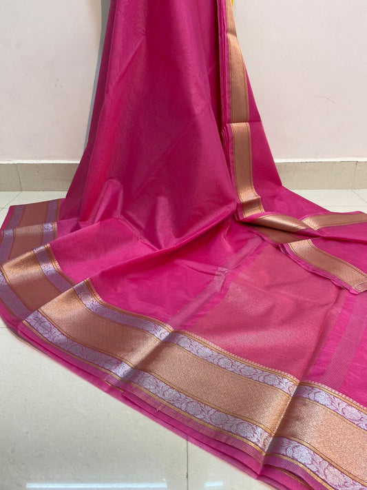 Banarasi Kora Organza Soft Silk Saree