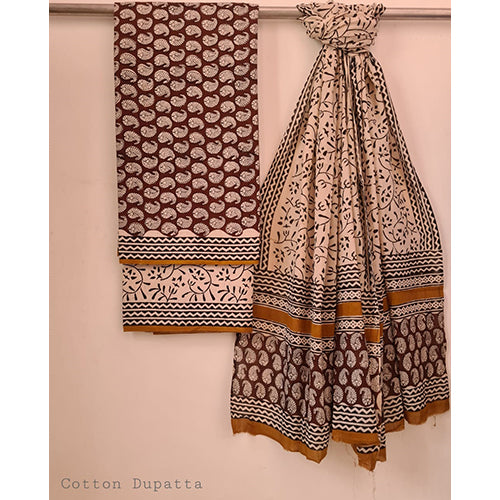 Pure Cotton Hand Block Printed Unstitched Suits.