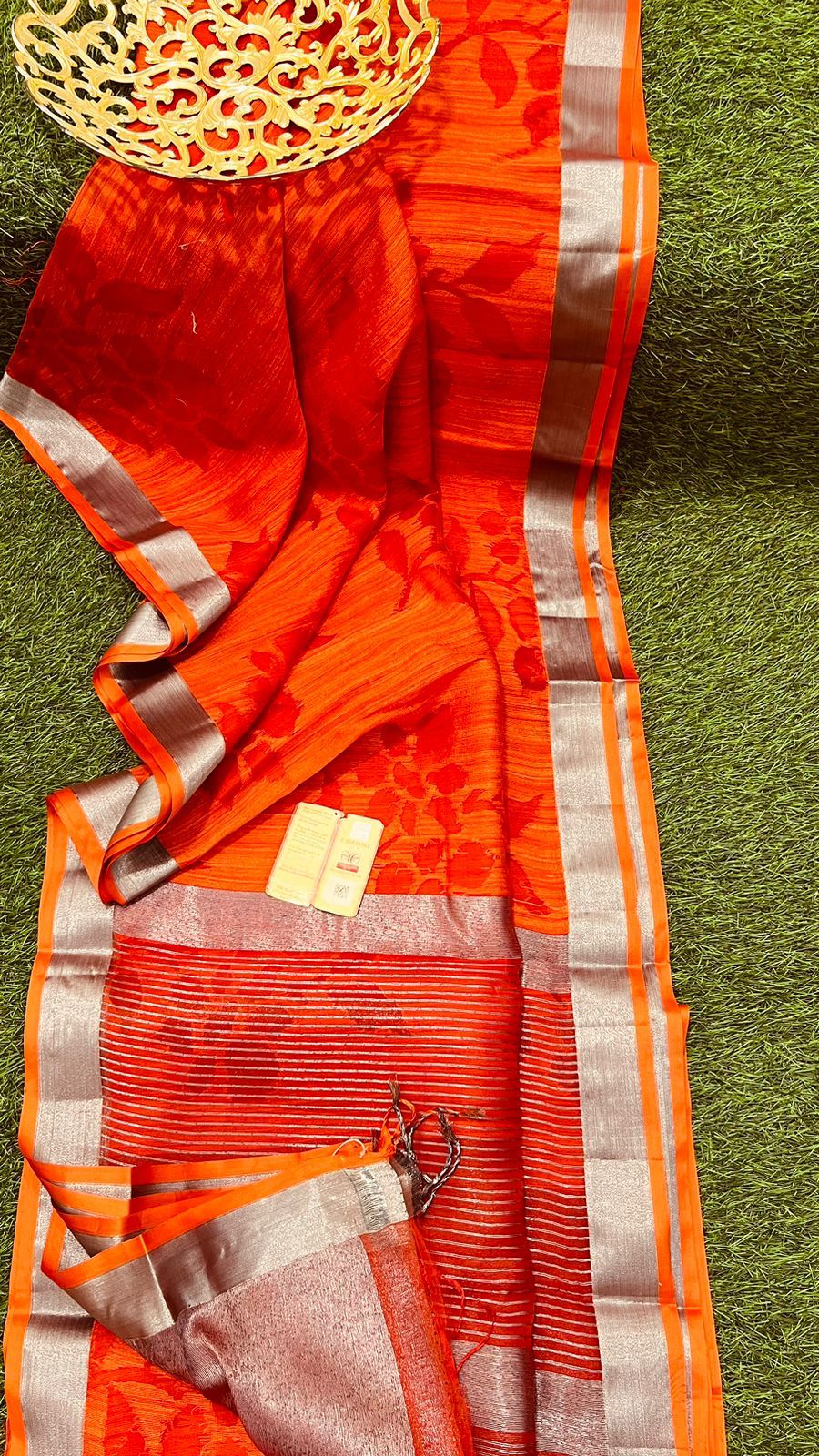 Pure Banarasi Handloom Dupion Silk Saree