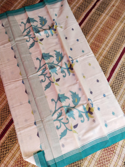 Pure Cotton Jamdani Saree