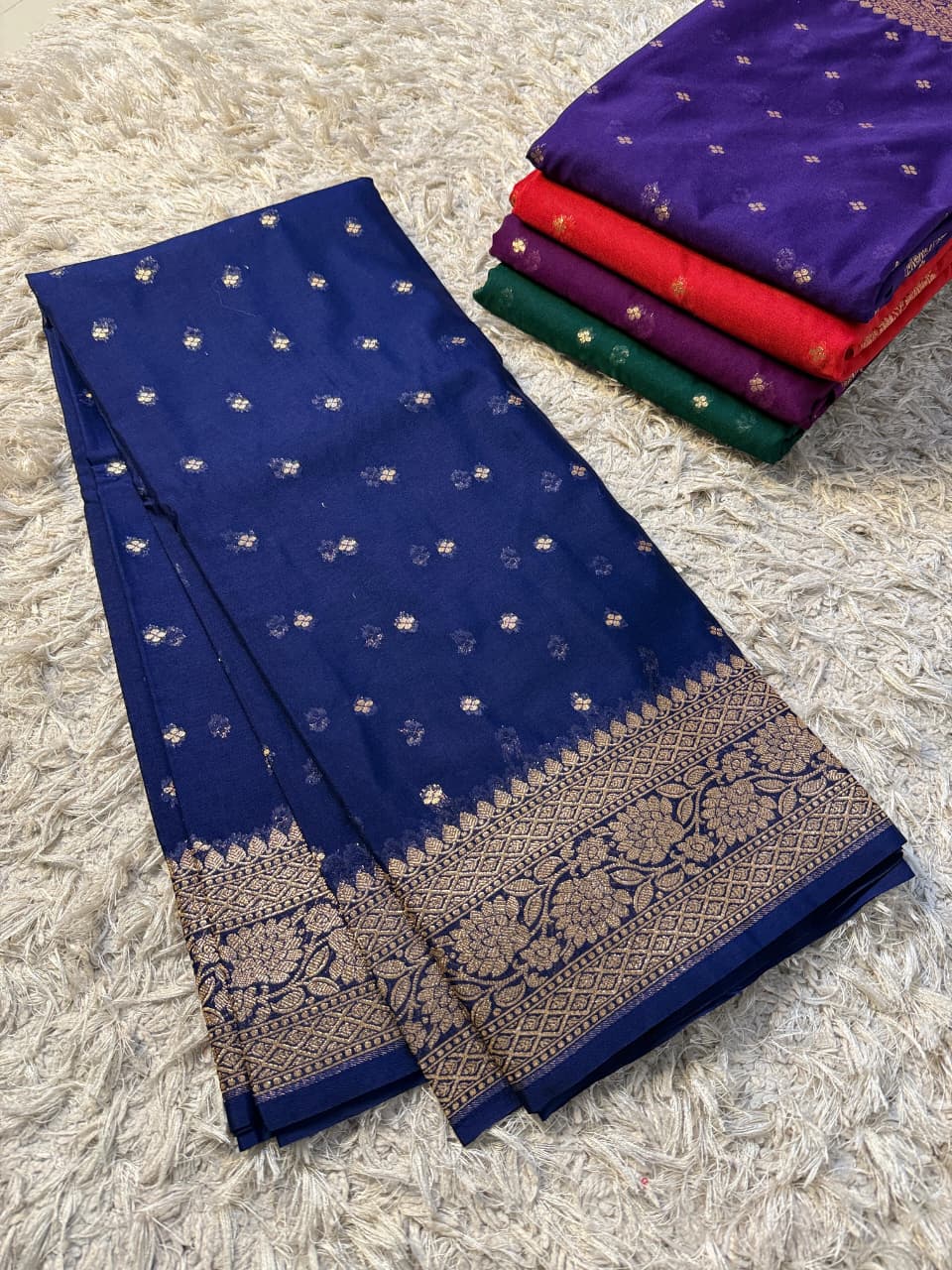 Banarasi Georgette Silk Saree With Blouse.