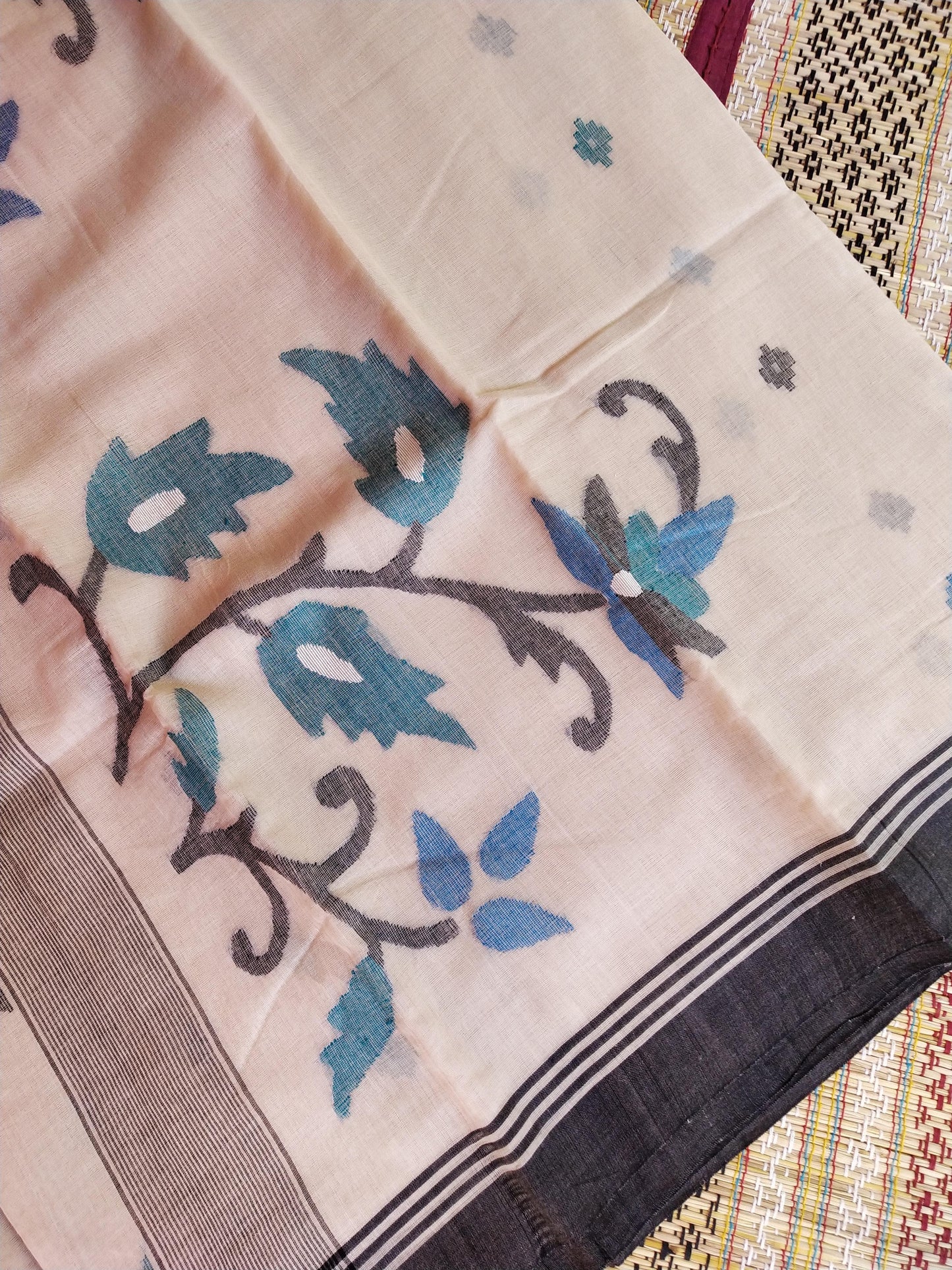 Pure Cotton Jamdani Saree