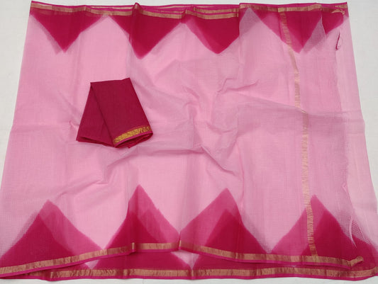 Beautiful Pure Cotton Kota Doria Multi Dye Saree