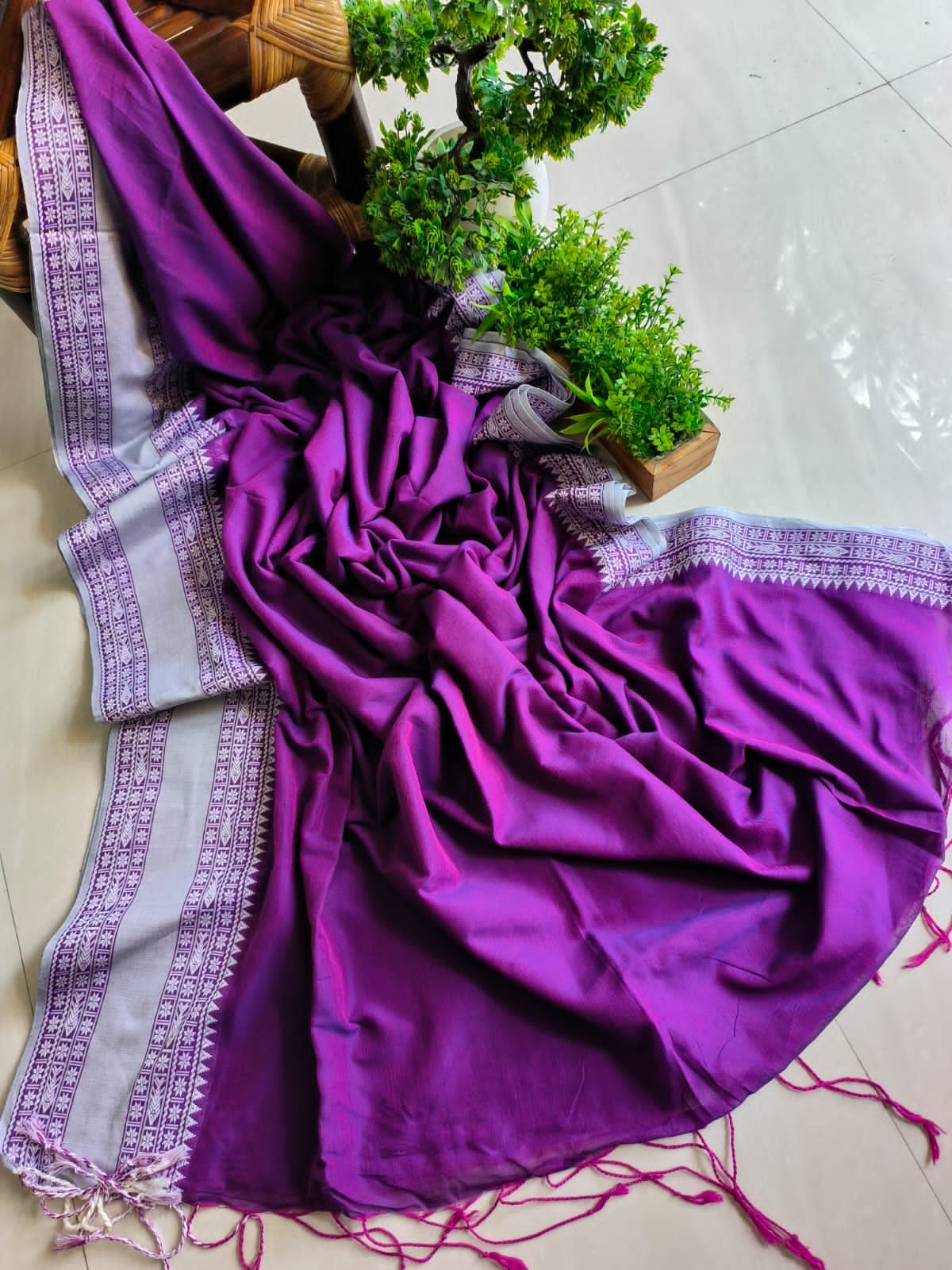 Beautiful Cotton Mulmul Saree