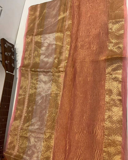 Banarasi Tissue Crush Soft Silk Saree