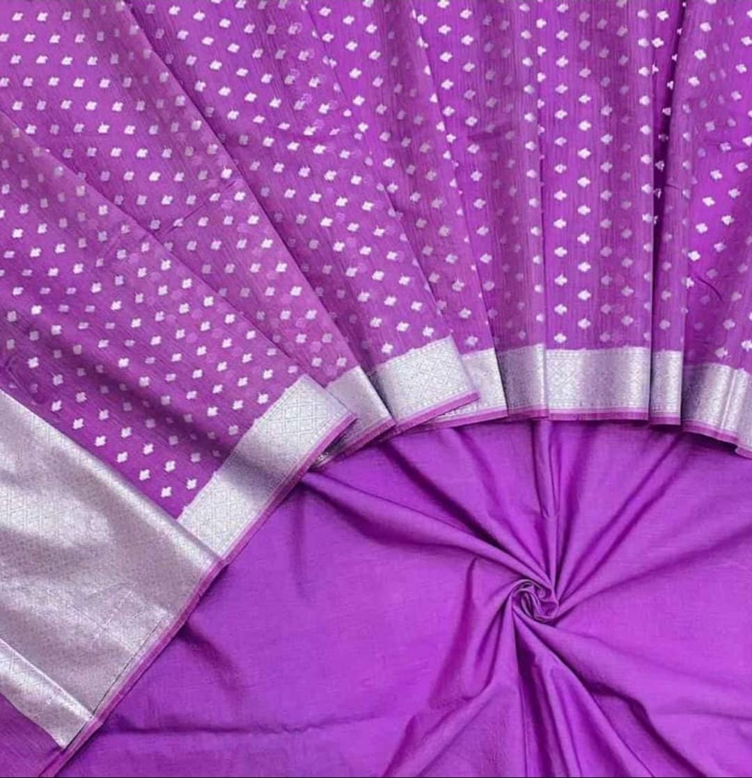 Banarasi Chanderi Silk Unstitched Suit