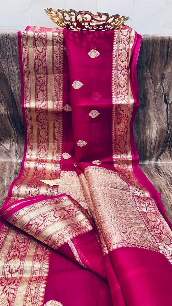 Banarasi Kora Organza Silk Saree.