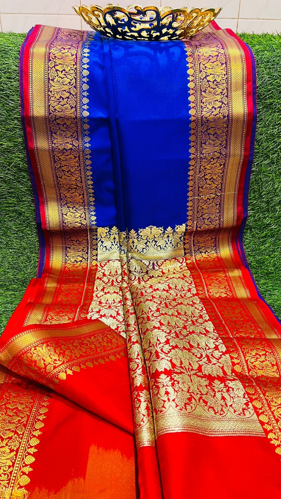 Handloom Semi Katan  Silk Saree Super Weaving With Blouse