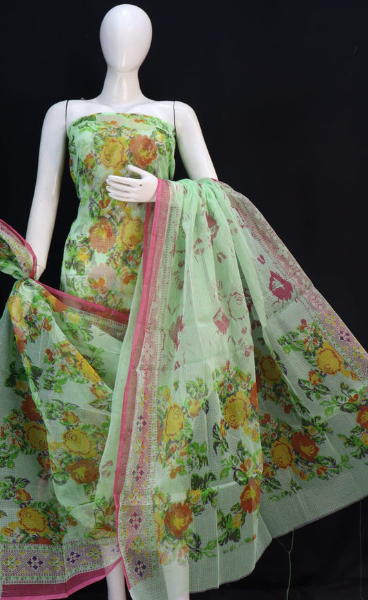 Kota Doriya unstitched suits With Kota Doriya Dupatta (Without Bottom )