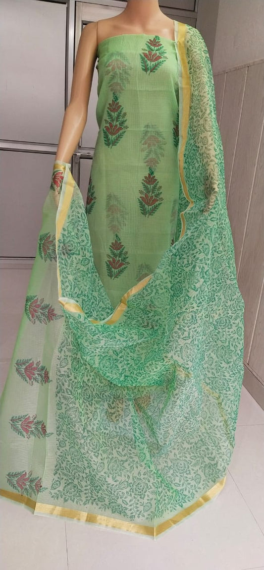 Kota Doriya unstitched suits With Kota Doriya Dupatta (Without Bottom )